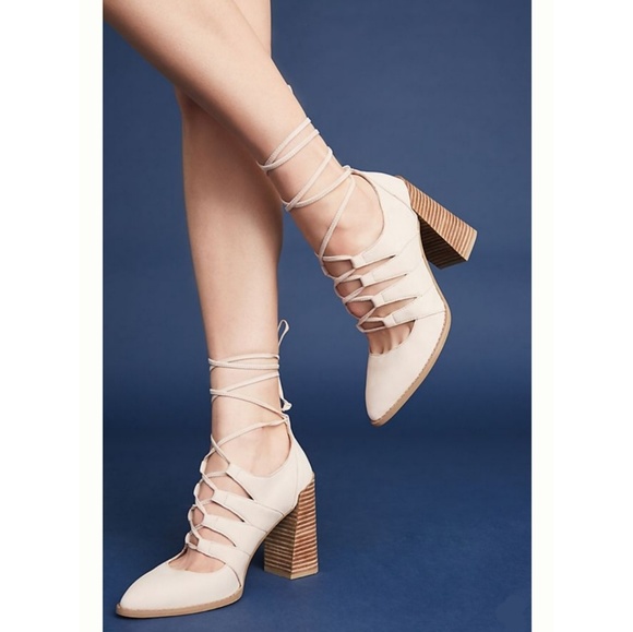 Sassy Seychelles x Anthropologie Lace-Up Shooties - Picture 1 of 5